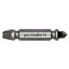 This double-ended extractor/drill bit is designed for removing broken fasteners. Size #3 with a 5/16 in/M8 capacity, it accommodates drill sizes #11 to #14. Suitable for use in automotive repair, industrial maintenance, and metalworking.