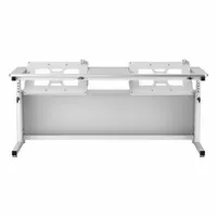 VERSADESK Standing Desk: White, Wood, 72 in Overall Wd, 24 in Overall Dp, 36 in Max Desktop Ht (MPN RST7224-WW)