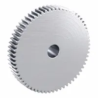 Spur Gear: Module m 1.5, 64 Teeth, 15 mm Bore Dia, Stainless Steel, 20° Pressure Angle, Plain Bore (MPN SUS1.5-64)