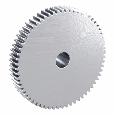 KHK GEARS Spur Gear: Module m 1.5, 64 Teeth, 15 mm Bore Dia, Stainless Steel, 20° Pressure Angle - Metric Spur Gears with Standard Hub