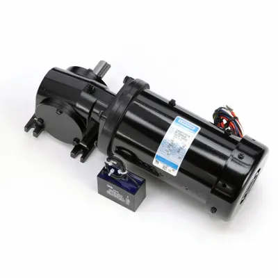 LEESON Gearmotor: Right Angle, Single Output Shaft, PSC, TEFC, 43 RPM, 113 in-lb Max Torque - Right Angle AC Gearmotors