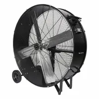 HUNTER Mounted Fan: 42 in Blade Dia, 2 Speeds, 120V AC, 1/4 hp, Belt Drive, Aluminum (MPN HAC-DRUM42)