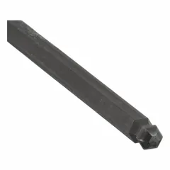 This ball end hex screwdriver has a 3.0 mm tip size and an overall length of 7 3/4 inches. It is made from alloy steel. The ball end design allows for driving hex-socket fasteners at an angle, useful for accessing fasteners in confined or offset positions.