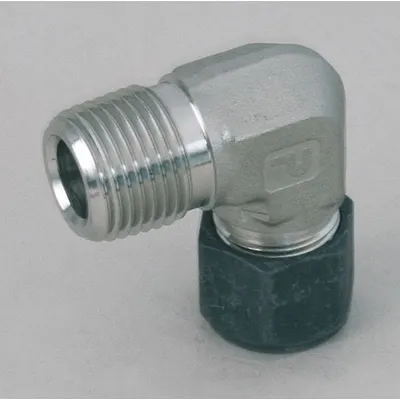 PARKER 16-16 CBZ-SS Single-Ferrule Stainless Steel Compression x MNPT Elbow - Single-Ferrule Stainless Steel Fittings