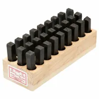 YOUNG BROS. STAMP WORKS Hand Stamp Kit: A thru Z/A thru Z, Period/Period (.), 3/8 in Character Ht (MPN 08271)
