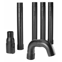 This gutter attachment extends the reach of compatible EGO blowers, allowing operators to clean gutters from the ground. It is designed for use with blower models LB5300, LB5750, LB5800, LB6150, LB6500, LB6700, and LB7650.