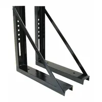 Steel mounting bracket for securing underbody truck boxes to commercial vehicles. Black finish, 18 in length and 18 in overall height. Includes mounting hardware