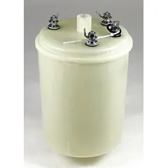 Replacement tank for humidifiers, designed for steam media applications. Compatible with manufacturer model number 3000 and part number 116L34. Overall dimensions: 9 in width, 13 in height, 9 in depth. Used in HVAC systems to maintain humidity levels.