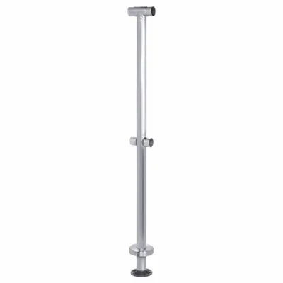 LAVI 49-D134/4 Center Handrail Post for Modular Handrail Systems - Handrail Posts for Modular Handrail Systems