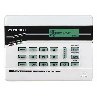 NAPCO GEM-K4 LCD Keypad with Integral Zone Expander - Keypads for Security Systems