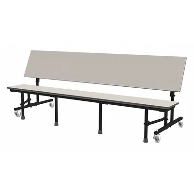 PALMER HAMILTON Convertible Bench Table, Gray Glace, 30 1/8 in W x 25 in H - Convertible Bench Tables