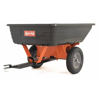 AGRI-FAB Trailer Cart: 2 Wheels, 10 cu ft Cubic Foot Capacity, 650 lb Load Capacity - Dump Carts & Trailers