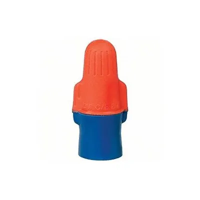 3M Twist-On Wire Connectors: Blue/Orange, Wire Sizes 22 AWG – 12 AWG, 600 V - Wide-Range Wire Connectors