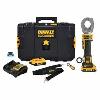 DEWALT Crimping Tool: 20 V, Die Head, 600 kcmil Max Copper, For U Dies, Latching Head, 7.3 ton Force (MPN DCE310D2)