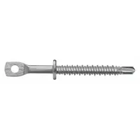 This rod hanger is designed for suspending threaded rod or cable from steel structures in horizontal or vertical mounting orientations. Constructed from steel with a zinc-plated finish, it has a #2 screw size and a 4 in overall length. Supplied in a 25-pack, it is suitable for industrial, commercial, and mechanical applications where attachment to steel is required