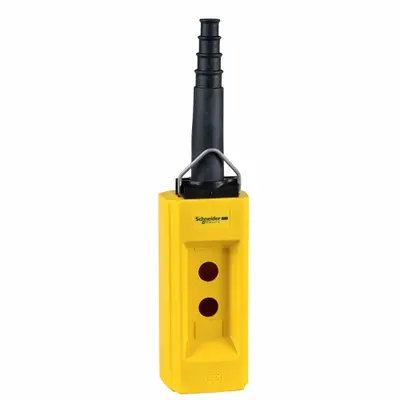 SCHNEIDER Pendant Enclosure: 2 Holes, 22 mm Operator Size - Pendants with Rubber Sleeve-Protected Cable Entries