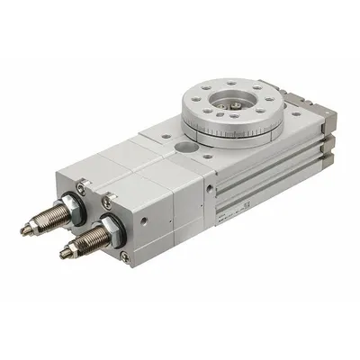 SMC MSZB20A 3-Position Rotary Table - Pneumatics
