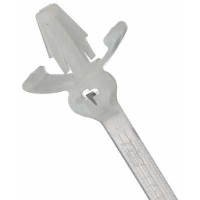 TY-RAP Cable Tie: 8 in Nominal Lg, 1 3/4 in Nominal Max. Bundle Dia., 0.18 in Wd - Wing Push Mount Cable Ties