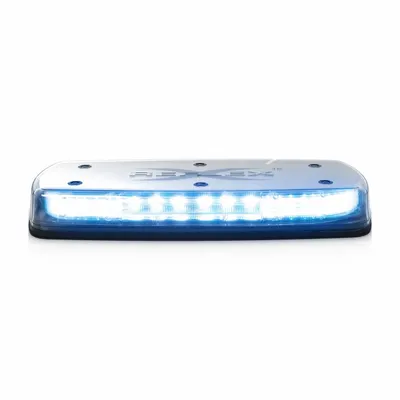 CODE 3 LED Minibar: Mini Light Bar, Blue, Clear, SAE J845 Class 1, LED - Emergency Vehicle Mini Light Bars