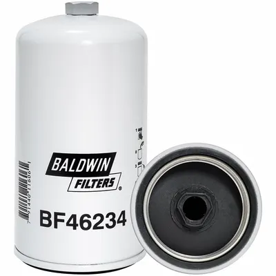 BALDWIN FILTERS Fuel Filter: Spin-On, 5 9/16 in Overall Lg, 3 7/8 in Outside Dia - Spin-On Fuel Filters