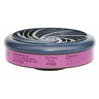 Filter: P100, Magenta Color, Moldex 7000 Series/Moldex 7800 Series/Moldex 9000 Series, Bayonet, 2 PK (MPN 7990)