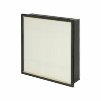 Minipleat Air Filter: 24 in x 24 in x 6 in, Fiberglass, Plastic, Single Header, MERV 15