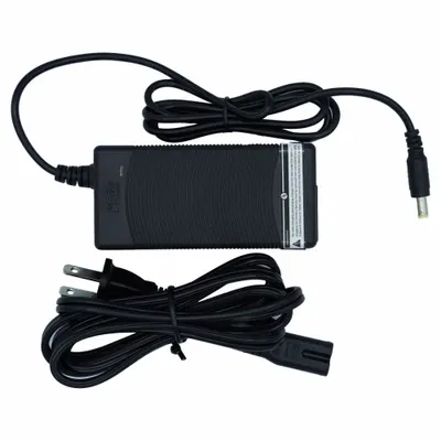 VOLTSTAIR Charger: Plastic, Black - Batteries & Charging Equipment for Powered Hand Trucks