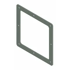 Steel box connector designed to join sections of dust-tight wireway, protecting electrical wiring in environments where dust and debris must be excluded. Measures 6 in height and 7 5/8 in length. Suitable for use in industrial wireway systems.