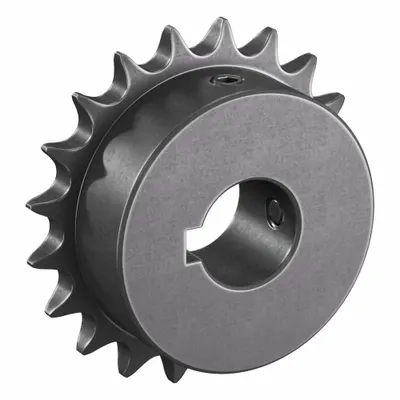TRITAN Roller Chain Sprocket: 08B, For 1/2 in Chain Pitch, 25 mm Bore Dia, 20 Teeth - Size 08B Fixed-Bore Roller Chain Sprockets