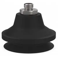 DE-STA-CO Vacuum Pad Assembly: G1/8 in, 50.04 mm Pad Dia, NBR, Black, 14.48 mm Pad Ht, 50A (MPN VC-B50N-18M)