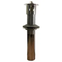 WATCO Sink Drain: Brass, Chrome, 8 in Overall Ht, 2 1/8 in Overall Dia, Slip, 1 1/4 in Pipe Dia (MPN 800-PF-BRS-CP)