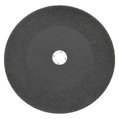 General-purpose cut-off wheel for carbon and stainless steel. Type 1 wheel measures 14" diameter by 3/32" thickness with a 1" arbor hole. Constructed of aluminum oxide abrasive with 36 grit for efficient cutting on ferrous metals in metal fabrication, maintenance, and construction applications.