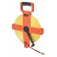 KESON Long Tape Measure: Manual, OTR-18M-300, Metric/SAE, 300 ft / 100 m, 1/8 in/2 mm, Plastic, Open