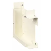 LEGRAND Flat Elbow: 4000, 1 3/4 in Ht, 4 3/4 in Raceway Wd, Steel, Ivory (MPN V4011)