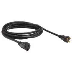 This 10 ft indoor extension cord features a NEMA 5-15P plug and a single grounded outlet. The 16/3 SJT construction supports 13 A current and operates from -4° to 167°F. Suitable for general-purpose use in workshops, offices, or homes where a single grounded outlet is needed.