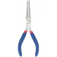 Needle Nose Plier: 2 in Max Jaw Opening, 5 7/8 in Overall Lg, 1 1/4 in Jaw Lg, 1/8 in Tip Wd, Smooth
