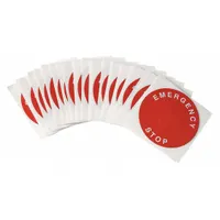 Legend Plate Label: 22 mm Panel Mounting Size, Round, 2 3/8 in Overall Dia, For Series R4400/R6000 (MPN THTEP-247-593RD)