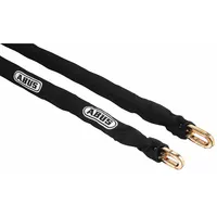 ABUS Security Chains: 2 ft Lg, 1/4 in Chain Dia, Zinc, Black, Corrosion Resistant (MPN 6KS Chain & Sleeve 2')