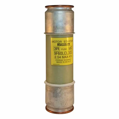 MERSEN Medium Voltage Fuses: 9F60 Series, R-Rated, 2.4 kV AC, 100 A, Gen Purpose - Fast-Acting & General-Purpose Cylindrical Fuses