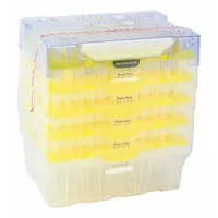 EPPENDORF Pipettor Tip: Non-Sterile, 200 ul Capacity, Preconfigured Rack, No Filter, Yellow, 960 (MPN 022491539)