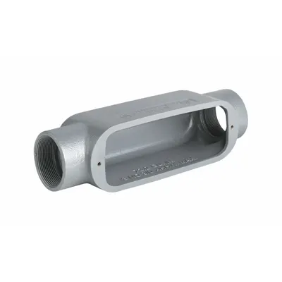 HUBBELL KILLARK Conduit Outlet Body: Aluminum, 1/2 in Trade Size, C Body, 4 cu in Body Capacity - C - Straight Type