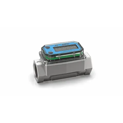 FLOMEC Electronic Flowmeter: Industrial Grade Electronic Meter, Electromagnetic - Inline Turbine Flowmeters with Totalizers for Water