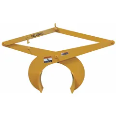 Steel pipe tongs for lifting and handling pipes and round bars. Working load limit of 2,000 lb. Suitable for industrial material handling applications such as pipe yards and fabrication shops.