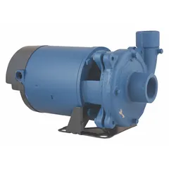 Straight centrifugal pump with 1-1/2 hp motor, TEFC enclosure, and 208-230/460V AC three-phase power. Features 1-1/2 in intake and 1-1/4 in discharge, with maximum head of 100 ft. Suitable for water transfer, irrigation, and industrial fluid circulation applications.
