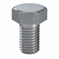 Hex Head Cap Screw: Steel, Class 8.8, Zinc Plated, M18, Metric, 30 mm lg, Fully Threaded, 25 PK (MPN HX18180300-025P1)