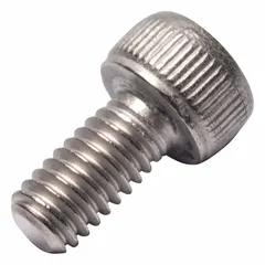 Metric standard socket head cap screw with M4x0.70 thread, 8 mm length, 4 mm head height, and 3 mm drive size. Made from Grade 2 titanium, plain finish. Suitable for general industrial fastening applications requiring corrosion resistance and light weight.