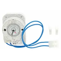 This evaporator fan motor kit circulates air over the evaporator coils in refrigerators and freezers, maintaining proper cooling and preventing frost buildup. It is a genuine OEM replacement part for restoring airflow and temperature control