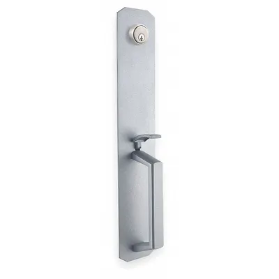 DORMAKABA QET165L626SCKD Mechanical Exit Device Trim, Chrome, Thumbpiece Pull - Trim, Handles & Pulls for Exit Push Bars