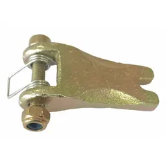 This safety latch assembly is designed for use with Dayton lever chain hoists. It replaces or upgrades the latch on the hoist hook to help secure the load and prevent accidental disengagement during lifting operations. Compatible with hoists rated for 1,100 lb load capacity.