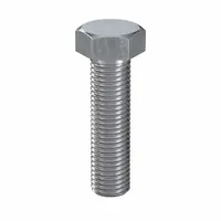 Hex Head Cap Screw: Steel, Class 8.8, Zinc Plated, M16, Metric, 60 mm lg, Fully Threaded, 25 PK (MPN HF18160600-025P1)